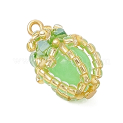 Светящиеся подвески-капли из стеклянных бусин ручной работы&nbsp;PALLOY-MZ00962