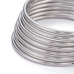 Комплект из 7 браслета из нержавеющей стали 201 для женщин&nbsp;BJEW-L664-022C-P02