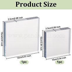 2 шт. 2-х стилевые акриловые подставки для дисплеев AJEW-OC0005-31