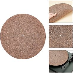 Плоский круглый пробковый коврик для пластинки&nbsp;DIY-WH0258-43