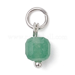 100 шт. 10 стиля подвесок-кубов из натурального камня&nbsp;PALLOY-JF04520-01