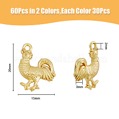 Подвески из сплава 60шт 2 цветов&nbsp;FIND-DC0003-01