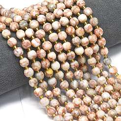 Бусы из натурального красного камня G-K389-E17-01