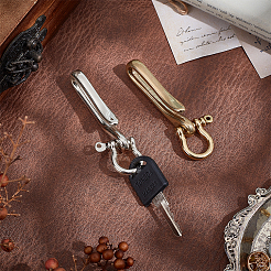 2 цвет 4 стиля латунные застежки-крючки для ключей KK-PH0006-85