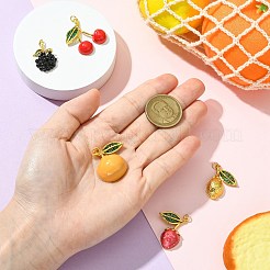 5 шт. 5 стиля латунных подвесок со стразами&nbsp;KK-CJ0003-38