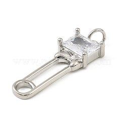 Латунные микро проложить кубического циркония подвески&nbsp;KK-H527-30P