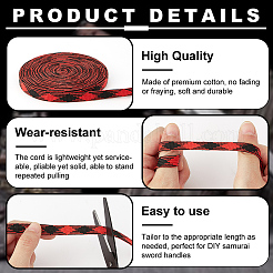 Ромбовидная лента из смеси хлопка и шелка для ручки&nbsp;OCOR-WH0085-71B