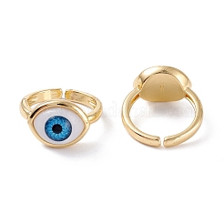 Латунь манжеты кольца RJEW-M138-23G-C