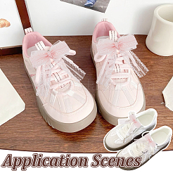 Кружевные банты для украшения обуви&nbsp;FIND-WH0126-646B