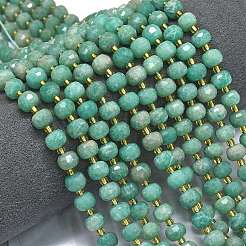 Природных амазонит бисер нитей G-K389-E02-01