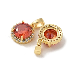 Подвески из латуни с микропаве из циркония&nbsp;KK-R210-19G