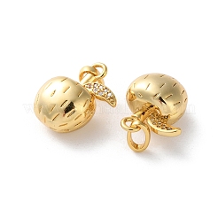 Латунные микропаве прозрачные подвески с фианитом KK-L227-010G