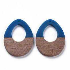 Подвески из непрозрачной смолы и ореха RESI-T035-37B