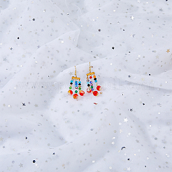 Нейлоновая сетчатая ткань с узором звезды DIY-WH0569-01A