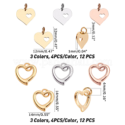 24 шт. 2 подвески из нержавеющей стали 304&nbsp;STAS-GA0001-19