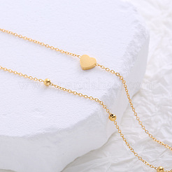 Пляжные браслеты из нержавеющей стали с подвеской в виде сердца PS4517