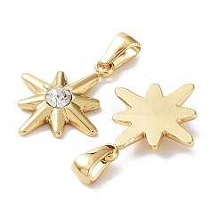 Подвески из нержавеющей стали 304 с искусственными камнями&nbsp;STAS-P329-15G