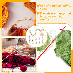 Номер 1~10 деревянные бусины для вязания счетчики рядов цепочки и подвески замковые петли для изготовления DIY-NB0010-23