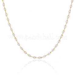 Стеклянные граненые цепочки рондель ручной работы из бисера&nbsp;CHC-CJ0001-73