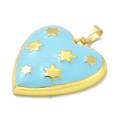 Подвески из латуни с эмалью в стойку&nbsp;KK-L224-046G-04