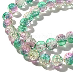 Стеклянные бусины кракле&nbsp;CCG-C002-8mm-07