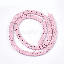 Окрашенного распылением немагнитных синтетических нитей гематита бусы&nbsp;G-T124-06F