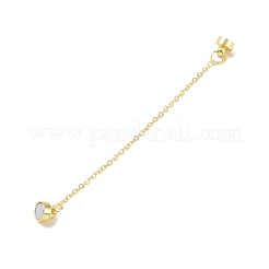 Латунная магнитная застежка с предохранительной цепочкой для троса KK-F839-035G