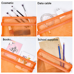 6 шт. 6-цветный нейлоновый сетчатый чехол для ручек AJEW-CP0006-77