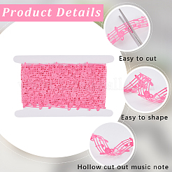 20 ярд полиэстеровой кружевной ленты с музыкальными нотами&nbsp;OCOR-GF0004-44F