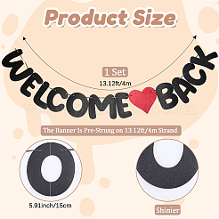 Бумага добро пожаловать назад вопрос баннер DIY-WH20001-89B