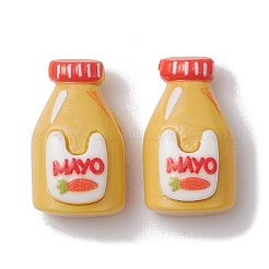 Кабошоны из непрозрачной смолы на тему полдника RESI-K034-06