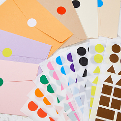 60 лист 10-х цветных бумажных водонепроницаемых наклеек&nbsp;STIC-FH0001-25