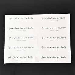 10шт diy прозрачные пластиковые подарочные пакеты из ПВХ ABAG-L015-02L