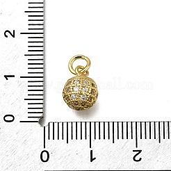 Латунные микропаве прозрачные кубические циркониевые подвески ZIRC-I070-084G