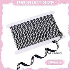 50 ярд репсовых лент с полосатым узором для упаковки подарков SRIB-HY0001-11