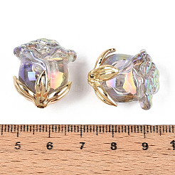 Уф-покрытие прозрачные акриловые бусины MACR-C029-06B-04