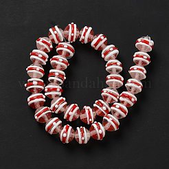 Ручной работы ухабистым Шарики Lampwork LAMP-E023-10