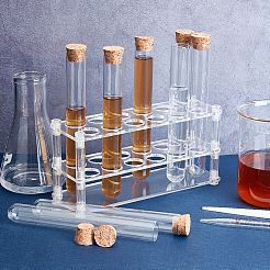 1 комплект акриловых многоцелевых колориметрических цилиндрических стоек для пробирок&nbsp;AJEW-OC0004-31