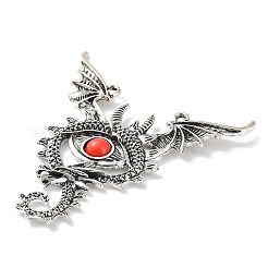 Тибетский стиль сплава дракон большие кулоны&nbsp;PALLOY-D027-04AS