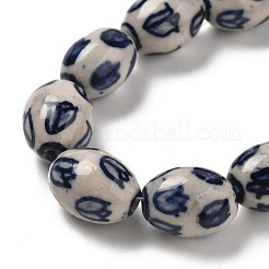 Ручной синий и белый шарики фарфора PORC-I027-16B