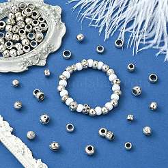 100шт 10 стиля европейские бусины из сплава в тибетском стиле&nbsp;TIBE-CJ0001-32