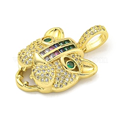 Латунные микро проложить кубического циркония подвески&nbsp;KK-K354-13F-G