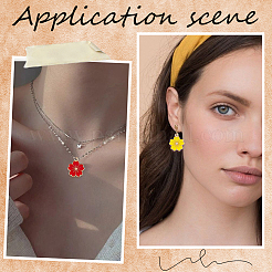 100шт 5 цвета сплава эмалевые подвески&nbsp;ENAM-SC0005-33