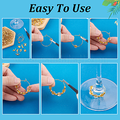 Наборы для самостоятельного изготовления подвесок для бокалов с вином в стиле океана&nbsp;DIY-PH0033-24