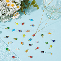 30 шт. подвески из стекла миллефиори PALLOY-AR00045