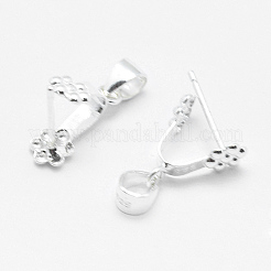 Антикоррозийное родиевое покрытие 925 серебряная подвеска STER-E050-09P