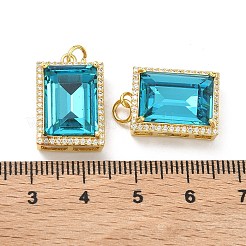 Латунные микро проложить кубического циркония подвески&nbsp;KK-C252-02E-G