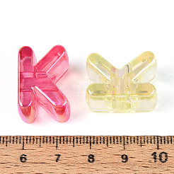 УФ-покрытие прозрачные акриловые европейские бусины OACR-M027-02K