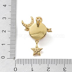 Стойки обшивки латунь кулон KK-H476-15G