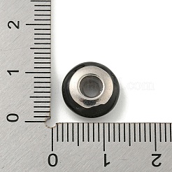 304 нержавеющая сталь эмалированные европейские бусины STAS-U005-01D-P